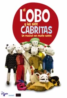 Poster del espectáculo El Lobo y las 7 cabritas de T-Gràcia